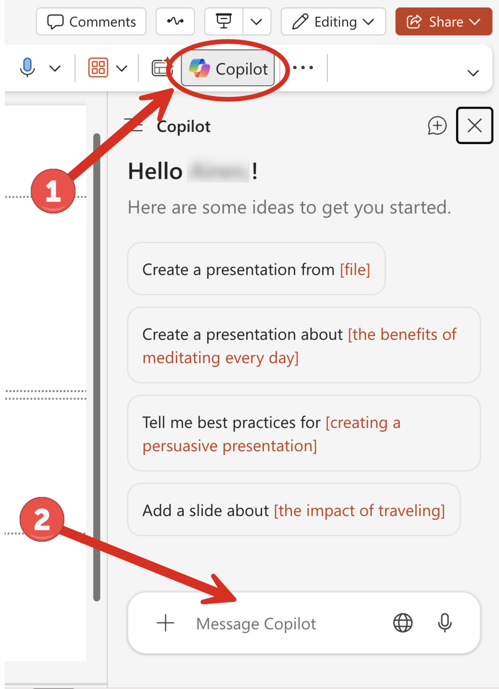 Microsoft 365 Copilot PowerPoint Information Technology Services